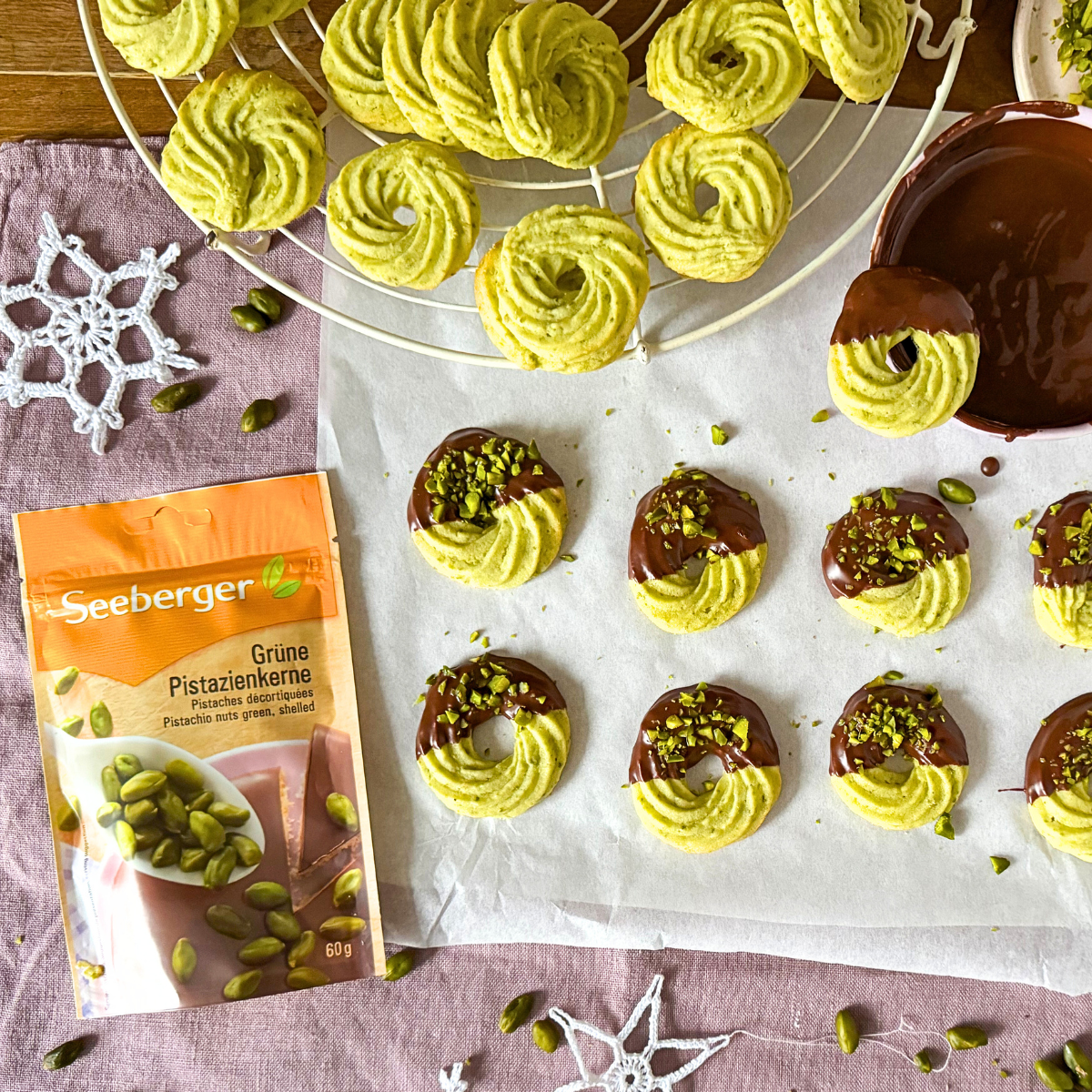Pistazien-Spritzgebäck