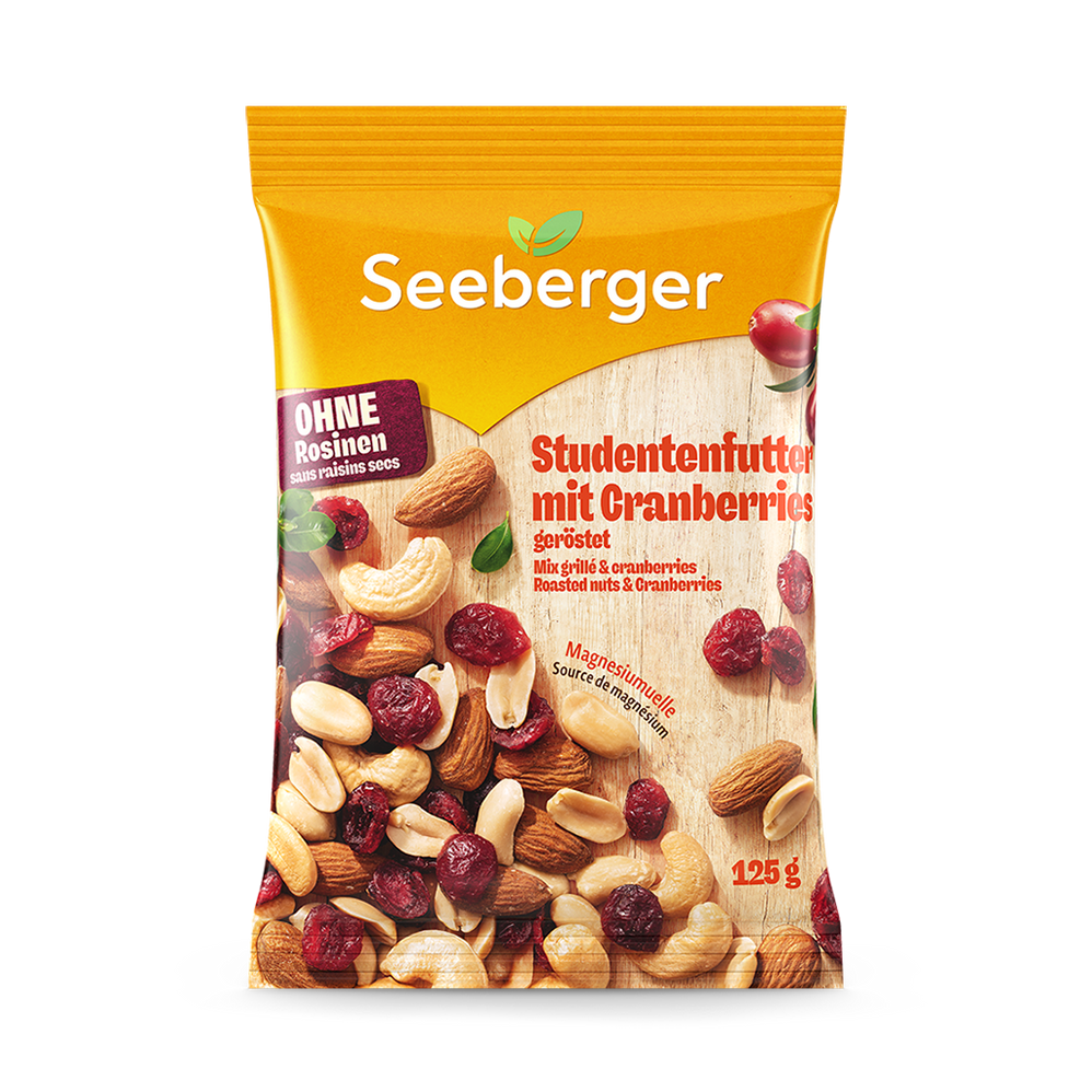 cranberries aufbewahren Studentenfutter mit Cranberries